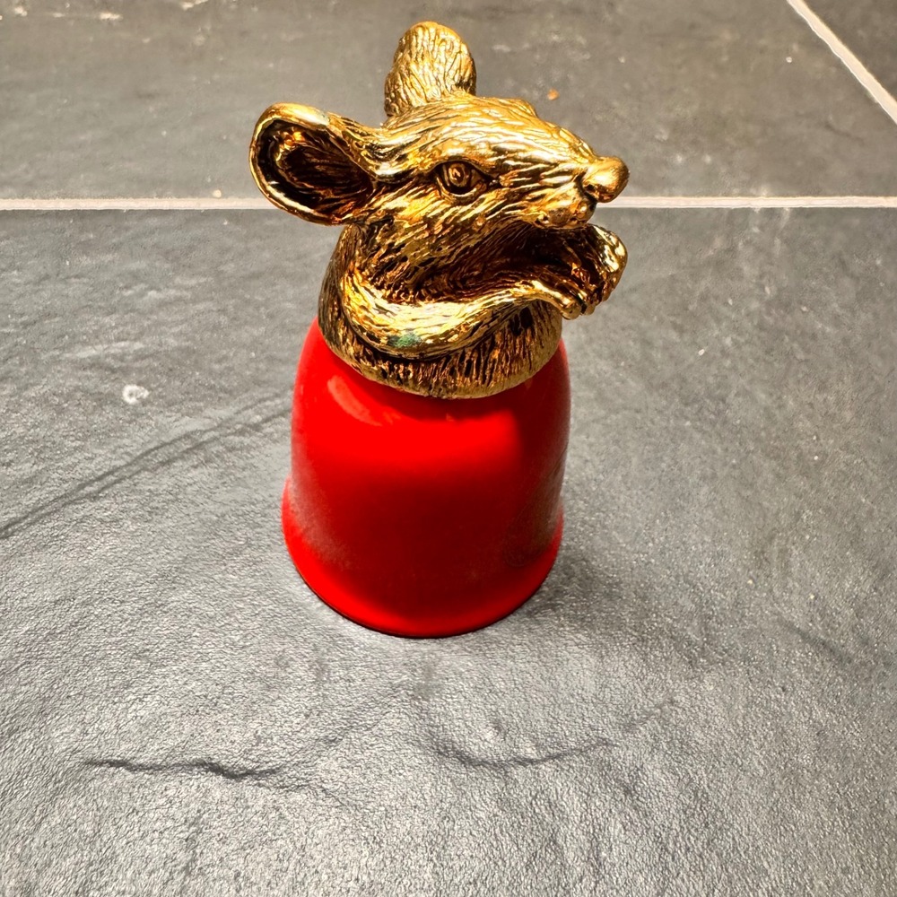 Red Mouse Figurine Replacement Shot Glass for Ceramic Wine Set: Zodiac Design